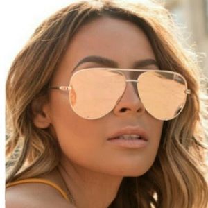 Desk Perkins x Quay High Key Rose Gold Sunglasses
